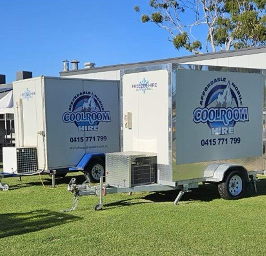 fleet-shot two mobile coolrooms
